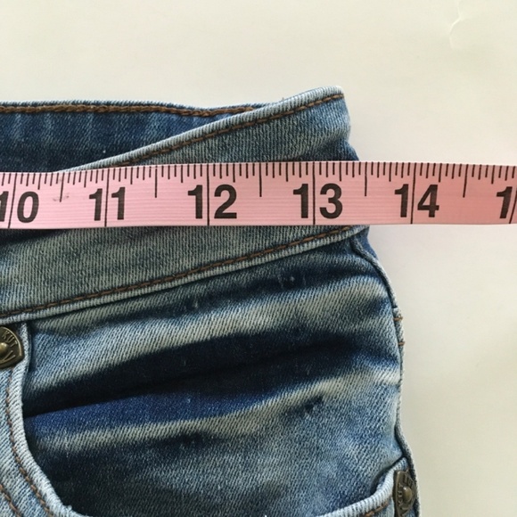 Kut From The Kloth Jeans Sz 2 Blue Carlo Ankle Skinny Cut Off Hem Distressed - Picture 10 of 12